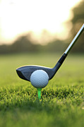 Close Up Of Golf Ball And Club On Course #1 Photograph by Visage