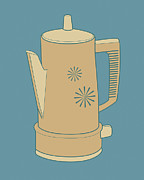 Coffeepot #1 Drawing by CSA Images