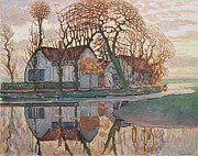 Farm Near Duivendrecht Painting by Piet Mondrian
