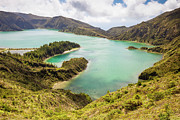 Fogo Lake And Hills Of Surrounding Crater. Sao Miguel #1 Photograph by Juan Manuel Borrero / Naturepl.com Fogo Lake And Hills Of Surrounding Crater. Sao Miguel #1 Photograph by Juan Manuel Borrero / Naturepl.com