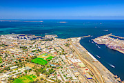 Fremantle Harbour aerial #1 Photograph by Benny Marty