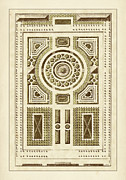 Garden Maze V #1 Painting by J.f. Blondel