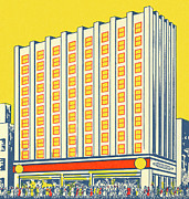High Rise Building #1 Drawing by CSA Images