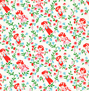 Kids picking flowers pattern #1 Drawing by CSA Images Kids picking flowers pattern #1 Drawing by CSA Images