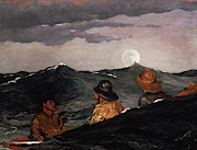 Kissing the Moon, 1904 Painting by Winslow Homer