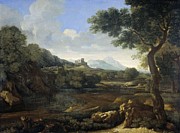 Landscape. #1 Painting by Gaspard Dughet Landscape. #1 Painting by Gaspard Dughet