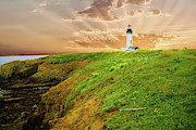 Lighthouse on  Yaquina Head  #2 Photograph by Steve Estvanik