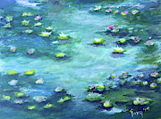 Lily Pond #1 Painting by Roxy Rich