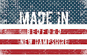Made in Bedford, New Hampshire #1 Digital Art by Tinto Designs