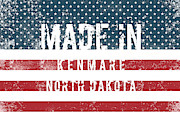 Made in Kenmare, North Dakota #1 Digital Art by Tinto Designs