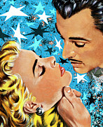 Man About To Kiss Blonde Woman #1 Drawing by CSA Images