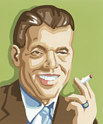 Man Smoking a Cigarette #1 Drawing by CSA Images Man Smoking a Cigarette #1 Drawing by CSA Images