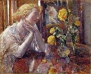 Marechal Niel Roses Painting by Childe Hassam Marechal Niel Roses Painting by Childe Hassam