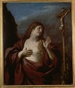 Mary Magdalene In Penitence Painting by Guercino