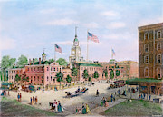 Independence Hall in Philadelphia, 1876 Drawing by GRANGER Historical Picture Archive Independence Hall in Philadelphia, 1876 Drawing by GRANGER Historical Picture Archive
