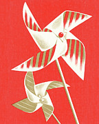 Pinwheels #1 Drawing by CSA Images Pinwheels #1 Drawing by CSA Images