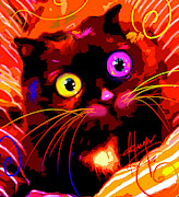 pOpCat Sam #1 Painting by DC Langer pOpCat Sam #1 Painting by DC Langer