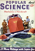 Popular Science Magazine Cover April 1930 #1 Drawing by Popular Science