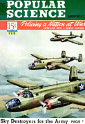 Popular Science Magazine Cover February 1942 #1 Drawing by Popular Science