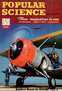Popular Science Magazine Cover January 1941 #1 Drawing by Popular Science