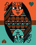 Queen of Hearts #1 Drawing by CSA Images