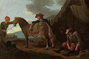 'Rest of soldiers'. Second half of the XVIII century. Oil on canvas. #1 Painting by Antonio Gonzalez Velazquez -1723-1794- 'Rest of soldiers'. Second half of the XVIII century. Oil on canvas. #1 Painting by Antonio Gonzalez Velazquez -1723-1794-
