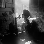 Rita Moreno Smoking, 1954 #1 Photograph by Loomis Dean