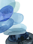 River Worn Pebbles II #1 Painting by Grace Popp