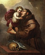 Saint Anthony Of Padua With The Christ Child Painting by Gioacchino Assereto Saint Anthony Of Padua With The Christ Child Painting by Gioacchino Assereto