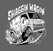 Shaggin Wagon #2 Digital Art by Ruben Duran