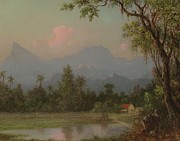 South American Scene With A Cabin Painting by Martin Johnson Heade South American Scene With A Cabin Painting by Martin Johnson Heade