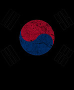 South Korea Vintage #1 Digital Art by Flippin Sweet Gear