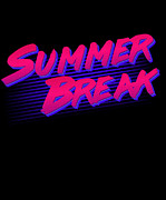 Summer Break Retro #1 Digital Art by Flippin Sweet Gear