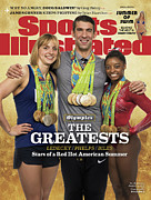 The Greatests Ledecky  Phelps  Biles Sports Illustrated Cover #1 Photograph by Sports Illustrated