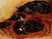 The Proud Mother Painting by Henriette Ronner-knip The Proud Mother Painting by Henriette Ronner-knip