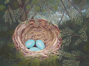 Triplets #1 Pastel by Carol Corliss