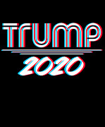 Trump 2020 3D Effect #1 Digital Art by Flippin Sweet Gear