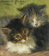 Two Kittens Painting by Henriette Ronner-Knip Two Kittens Painting by Henriette Ronner-Knip