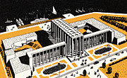 Urban landscape #1 Drawing by CSA Images