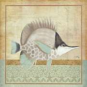 Vintage Fish Iv #1 Digital Art by Elizabeth Medley