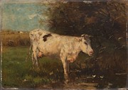 White Cow. #1 Painting by Willem Maris