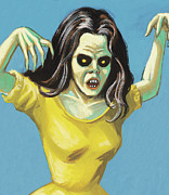 Zombie Woman #1 Drawing by CSA Images