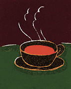 Cup of Coffee #10 Drawing by CSA Images Cup of Coffee #10 Drawing by CSA Images