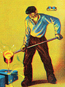 Laborers #10 Drawing by CSA Images