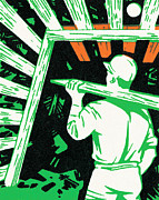 Laborers #11 Drawing by CSA Images
