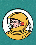 Spaceman #11 Drawing by CSA Images Spaceman #11 Drawing by CSA Images