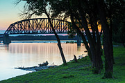 14th Street Railroad Bridge Sunset - Louisville Kentucky Photograph by Gary Whitton