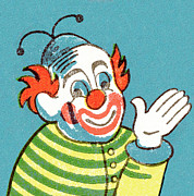 Clown #15 Drawing by CSA Images Clown #15 Drawing by CSA Images