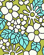 Floral Pattern #17 Drawing by CSA Images Floral Pattern #17 Drawing by CSA Images