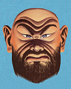 Mask #17 Drawing by CSA Images Mask #17 Drawing by CSA Images